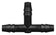 T Connector Fitting Pack, Polyethylene, 1/4" Hose Barb x 1/4" Hose Barb to 1/4" Hose Barb, 100/pk
