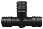 T Connector Fitting Pack, Polyethylene, 3/4" Hose Barb x 3/4" Hose Barb to 3/4" Hose Barb, 10/pk - SolventWaste.com