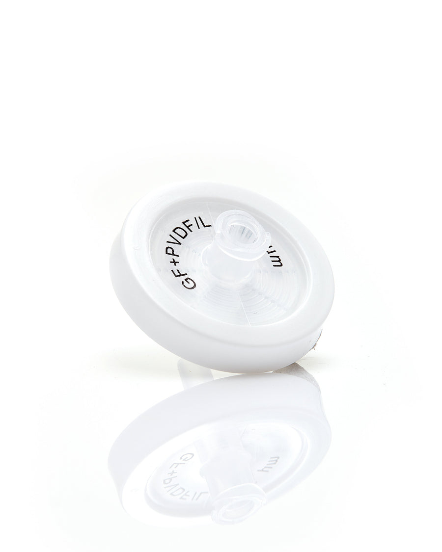 EZFlow® 25mm Syringe Filter, .45µm Hydrophilic PVDF, 100/pack - SolventWaste.com