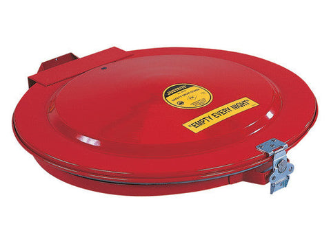 Drum Cover with Vent and Gasket for 55-gallon (200L) drum, manual-close, steel - SolventWaste.com