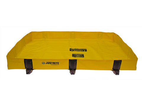 RIGID-LOCK QUICKBERM® LITE, DIMS. 4'W x 4'L x 8"H, CAP. 79 GALS - SolventWaste.com