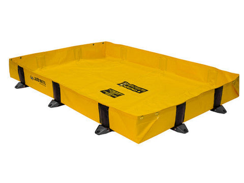 RIGID-LOCK QUICKBERM® LITE, DIMS. 4'W x 6'L x 8"H, CAP. 119 GALS - SolventWaste.com