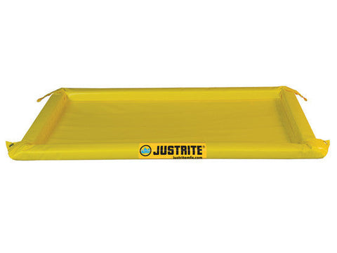MAINTENANCE SPILL BERM, DIMS. 10'W x 18'L x 2"H, CAP. 220 GALS. - SolventWaste.com