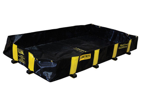 RIGID-LOCK QUICKBERM®, DIMS. 4'W x 6'L x 12"H, CAP. 175 GALS - SolventWaste.com