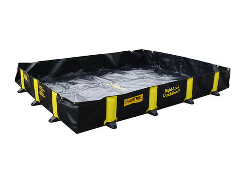 RIGID-LOCK QUICKBERM®, DIMS. 6'W x 8'L x 12"H, CAP. 355 GALS. - SolventWaste.com