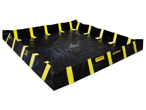 QUICKBERM®, DIMS. 8'W x 8'L x 12"H, CAP. 475 GALS. - SolventWaste.com