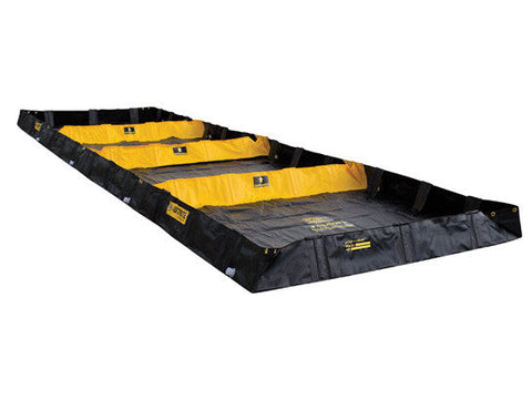 DECON QUICKBERM®, 4-Zone, DIMS. 6'W x 20'L x 8"H, CAP. 598 GALS - SolventWaste.com