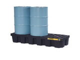 EcoPolyBlend™ Spill Control Pallet, 3 drum, recycled polyethylene - SolventWaste.com