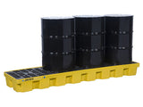 EcoPolyBlend™ Spill Control Pallet, 4 drum in-line, recycled polyethylene - SolventWaste.com