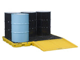 EcoPolyBlend™ Accumulation Center, 6 drum, recycled polyethylene - SolventWaste.com