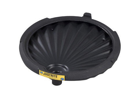 EcoPolyBlend™ Funnel for non-flammables for 30 and 55-gallon drums, 100% recycled content, Black - SolventWaste.com