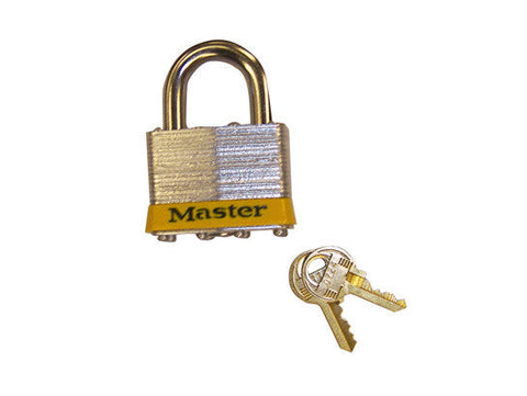 Padlock Master Lock® No. 5 with 3/8" shackle for lockable safety cabinets - SolventWaste.com