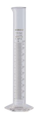 Graduated Measuring Cylinder Pour Out Single Metric ASTM 250 mL Individual Certificate - TC - SolventWaste.com