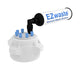 EZwaste® Safety Vent VersaCap® 83mm, 6 Ports for 1/8'' OD Tubing and a Chemical Exhaust Filter
