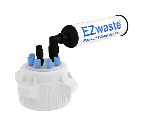 EZwaste® HD Filter Kit, VersaCap® 83B , 6 ports for 1/8" OD Tubing, 1 port for 1/4" HB or 3/8"HB - SolventWaste.com