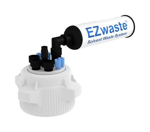 EZWaste® HD Filter Kit, VersaCap® 83B , 4 ports for 1/8" OD Tubing, 3 port for 1/4" OD Tubing, 1 port for 1/4" HB or 3/8"HB - SolventWaste.com