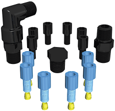EZwaste®, Safety Vent, Replacement Fittings, 1/8'' OD Fittings and 1/4'' Fittings Pack - SolventWaste.com