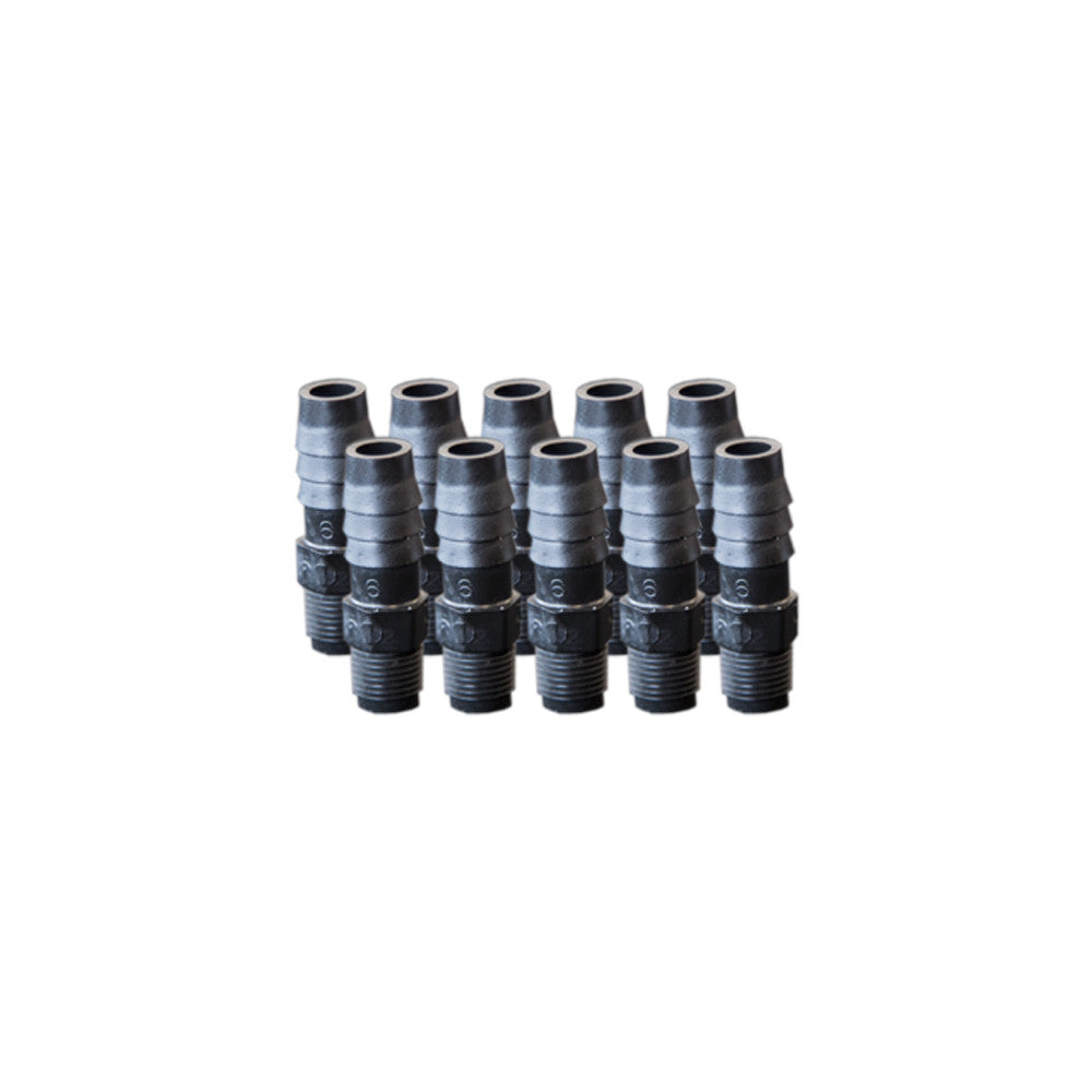 EZwaste® Replacement 1/8" MNPT x 3/8" HB fittings, 10/pack - SolventWaste.com