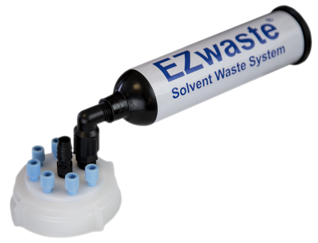 EZWaste® UN/DOT Filter Kit, VersaCap® 70S, 6 ports for 1/8" OD Tubing, 1 port for 1/4" or 3/8" HB Adapter - SolventWaste.com