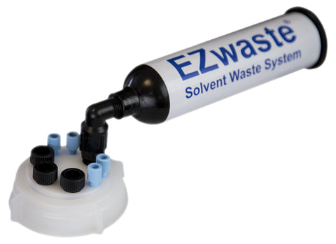 EZWaste® UN/DOT Filter Kit, VersaCap® 70S, 4 ports for 1/8" OD Tubing, 3 port for 1/4" OD Tubing - SolventWaste.com