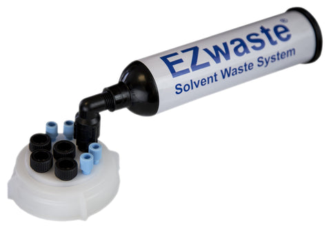 EZWaste® UN/DOT Filter Kit, VersaCap® 70S, 4 ports for 1/8" OD Tubing, 4 port for 1/4" OD Tubing - SolventWaste.com