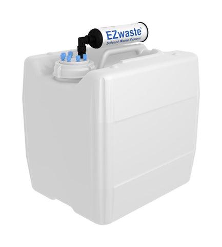 EZwaste® UN/DOT Filter Kit, VersaCap® 70S , 6 ports for 1/8" OD Tubing with 13.5L Container - SolventWaste.com