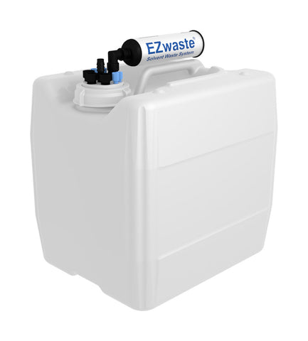 EZwaste® UN/DOT Filter Kit,  VersaCap® 70S , 4 ports for 1/8" OD Tubing, 3 port for 1/4" OD Tubing, 1 port for 1/4" HB or 3/8"HB with 13.5L - SolventWaste.com