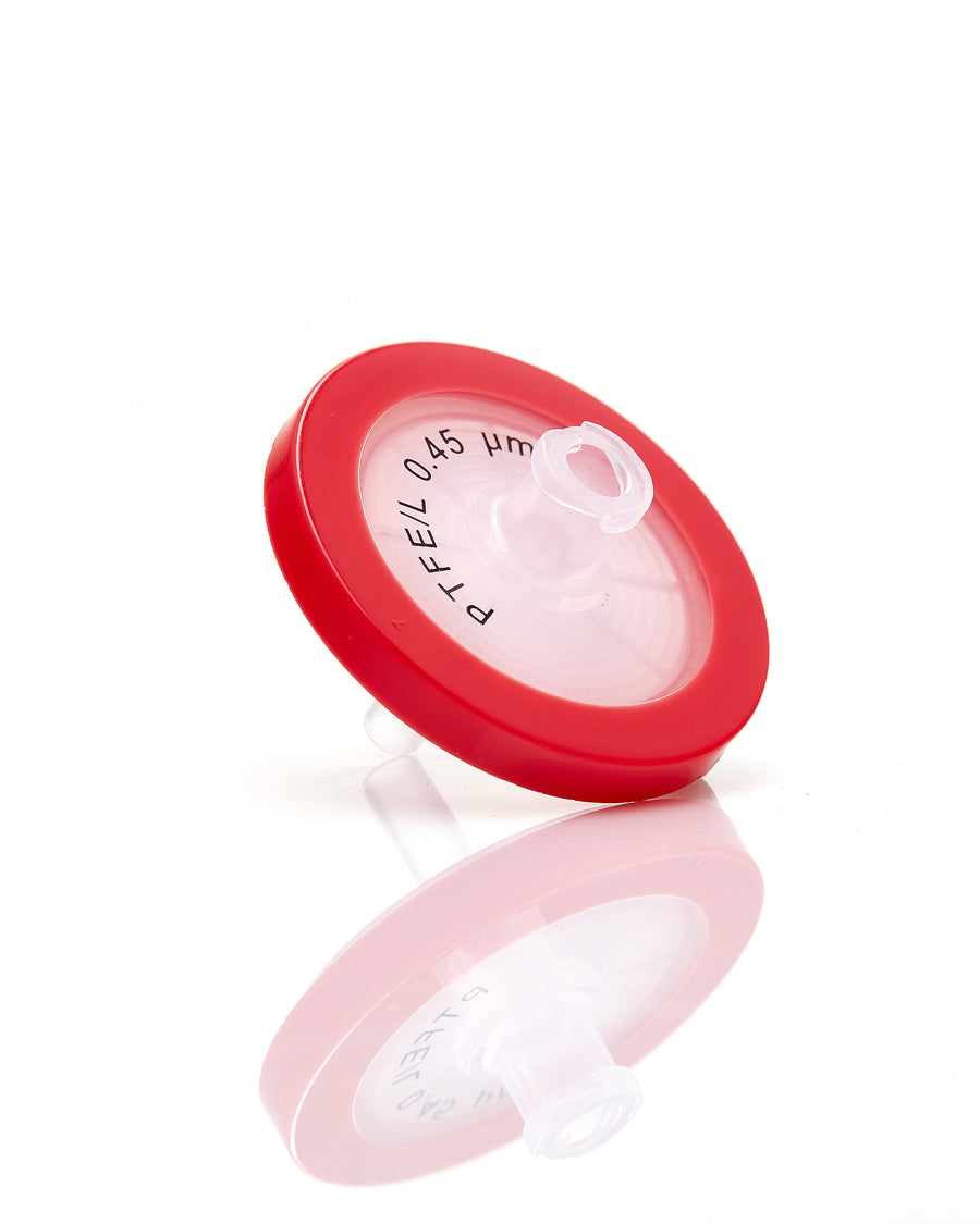 EZFlow® 33mm Syringe Filter, .45µm Hydrophilic PTFE, 100/pack - SolventWaste.com