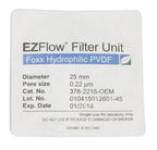 EZFlow® 25mm Sterile Syringe Filter, .2µm Hydrophilic PVDF, 25mm, 100/pack - SolventWaste.com