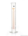 Graduated Measuring Cylinder Hexagonal Base - 500 mL Borosilicate - CS/4 - SolventWaste.com