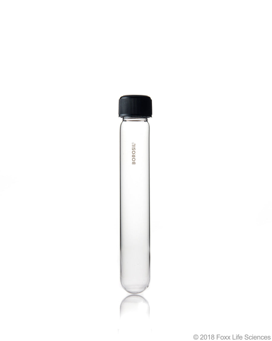 Borosil® Culture Tubes Media Round Bottom PP cap with Liner 50 mL Borosilicate CS/50 - SolventWaste.com
