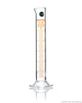 Graduated Measuring Cylinder Hexagonal Base - 50 mL Borosilicate - CS/5 - To Contain - SolventWaste.com