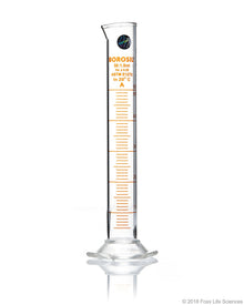 Graduated Measuring Cylinder Hexagonal Base - 50 mL Borosilicate - CS/5 - To Contain - SolventWaste.com