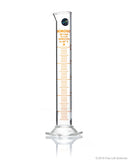 Graduated Measuring Cylinder Hexagonal Base - 50 mL Borosilicate - CS/5 - To Contain - SolventWaste.com