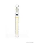 Borosil® Graduated Test Tubes I/C Stopper Borosilicate 50mL CS/10 - SolventWaste.com