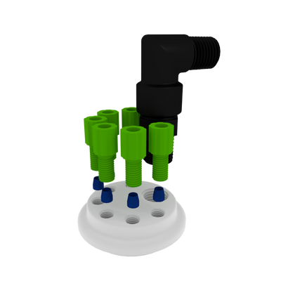 EZWaste UN/DOT Filter Kit, VersaCap 51S, 6 ports for 1/16" OD Tubing with 10L Container