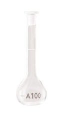 Borosil® Flasks - Volumetric - Class A - Clear - PP Stopper - 10mL - 7/16 - Ind. Cert - CS/5 - SolventWaste.com