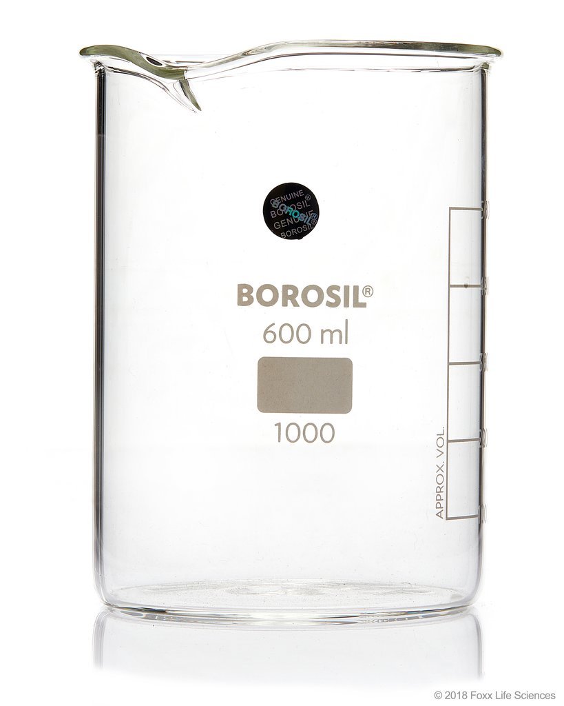 Borosil® Low Form Griffin Beaker with Spout 10000 mL ISO3834 Borosilicate - SolventWaste.com