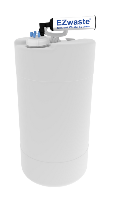 EZwaste® XL UN/DOT Filter Kit, VersaCap S-70 w/ Threaded Adapter, 6 Ports for 1/8‚Äù OD Tubing with 60L Container