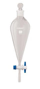 Borosil® Funnels - Separatory - Pear-Shaped - PTFE Stopcock - 2000mL - 29/32 - CS/10