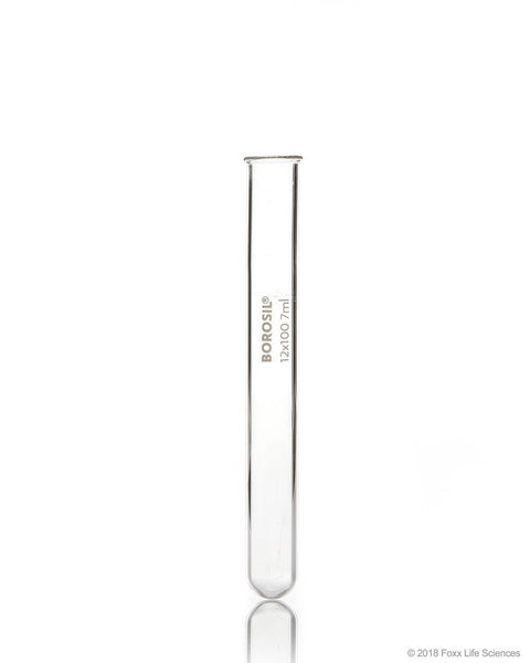 Borosil Test Tubes with Rim 12*75 Borosilicate ISO 4142 - 5 mL - SolventWaste.com