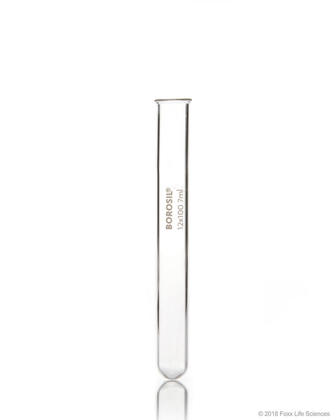 Borosil Test Tubes with Rim 13*100 - Borosilicate ISO 4142 - 9 mL - CS/800 - SolventWaste.com