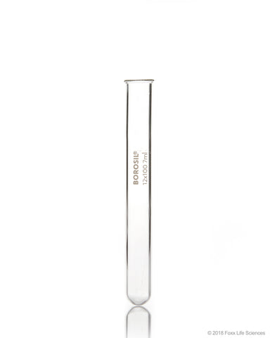 Borosil Test Tubes with Rim 13*100 - Borosilicate ISO 4142 - 9 mL - CS/800 - SolventWaste.com