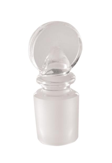 Borosil® Stoppers - Glass - Clear - Pennyhead - Solid - 45/40 - CS/20 - SolventWaste.com