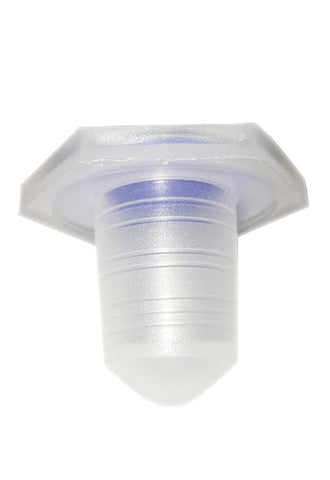 Borosil® Stoppers - Polypropylene - Flathead - Solid - 24/29 - CS/50 - SolventWaste.com