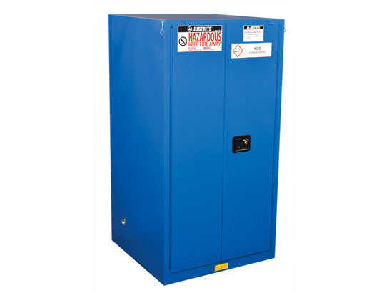 Sure-Grip® EX Hazardous Material Steel Safety Cabinet, Cap. 60 gal., 2 shlvs, 2 s/c drs - SolventWaste.com