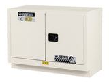 ChemCor® Under Fume Hood Corrosives/Acids Safety Cabinet, Cap. 31 gal., 1 shelf, 2 s/c doors - SolventWaste.com