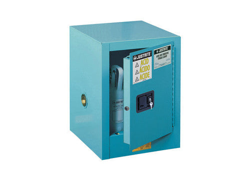 ChemCor® Countertop Corrosives/Acids Safety Cabinet, Cap. 4 gallons., 1 shelf, 1 m/c door - SolventWaste.com