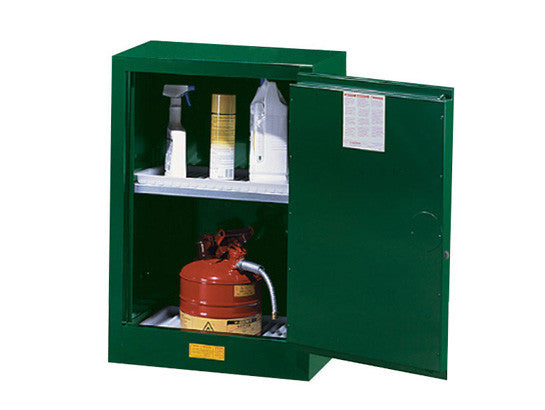 Sure-Grip® EX Compac Pesticides Safety Cabinet, Cap. 12 gal., 1 adjustable shelf, 1 m/c door - SolventWaste.com