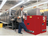 Sure-Grip® EX Combustibles Safety Cabinet for paint and ink, Cap. 40 gal., 3 shelves, 2 m/c doors - SolventWaste.com